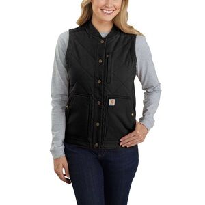 Carhartt Women's Rugged Flex Relaxed

Fit Canvas Rib Collar Vest. Size Small